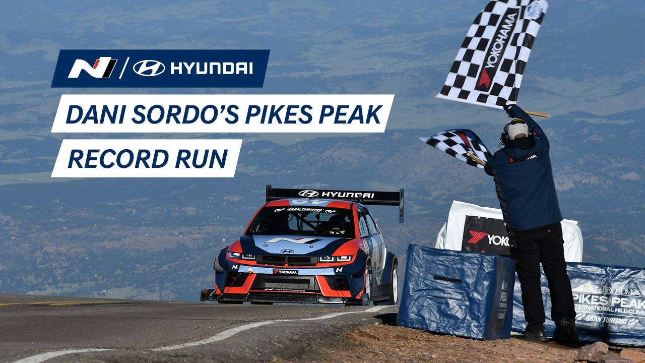 Ride along Dani Sordo's record-setting run up Pikes Peak in the 2025 Hyundai IONIQ 5 N TA Spec!