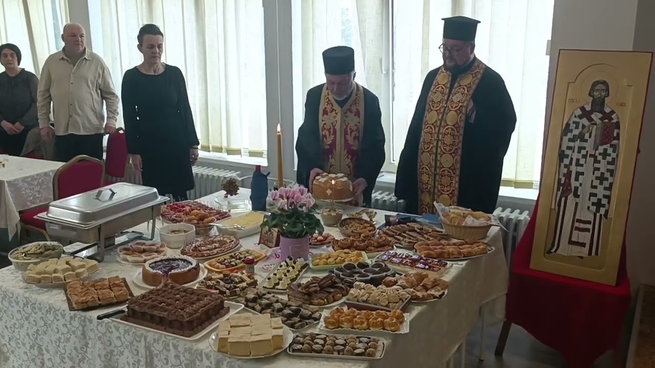Резање славског колача (Свети Сава 2025.године)