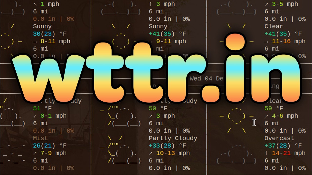 wttr.in - the best way to check weather