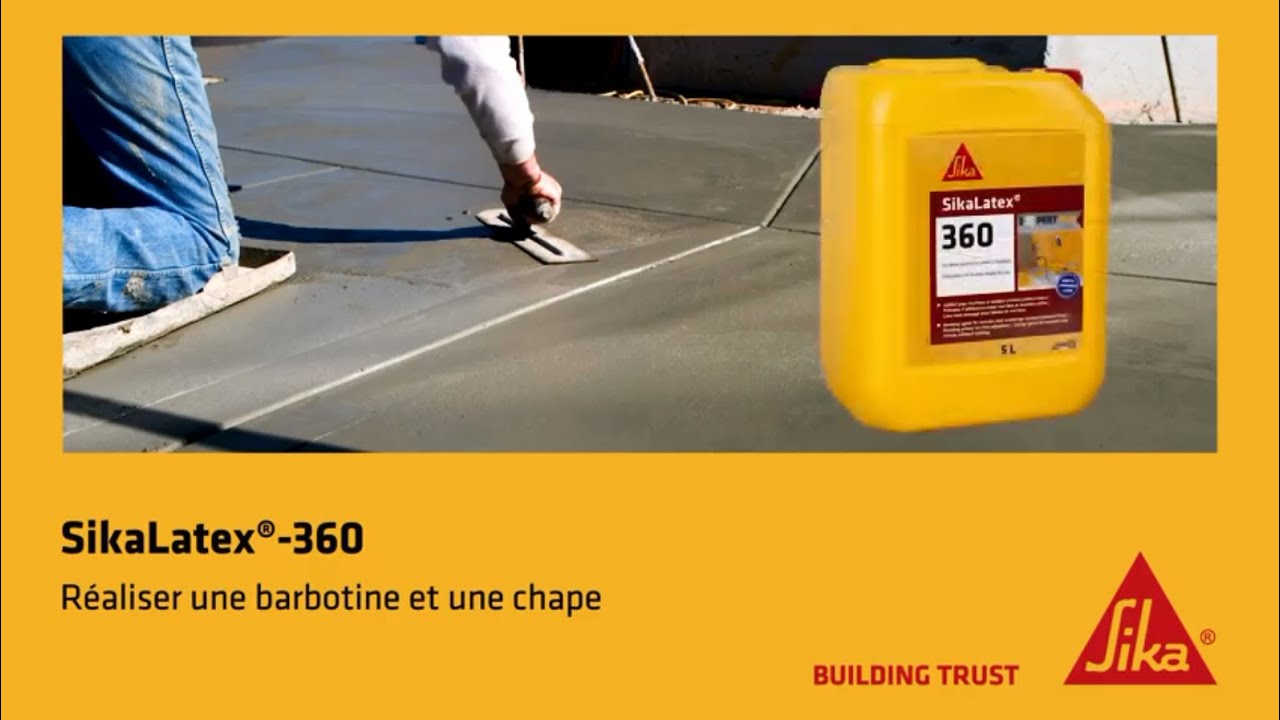 Comment réaliser une barbotine et une chape? Résine d'accrochage polyvalente, SikaLatex-360