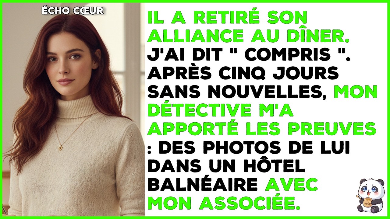 Mon mari a retiré son alliance au dîner : 