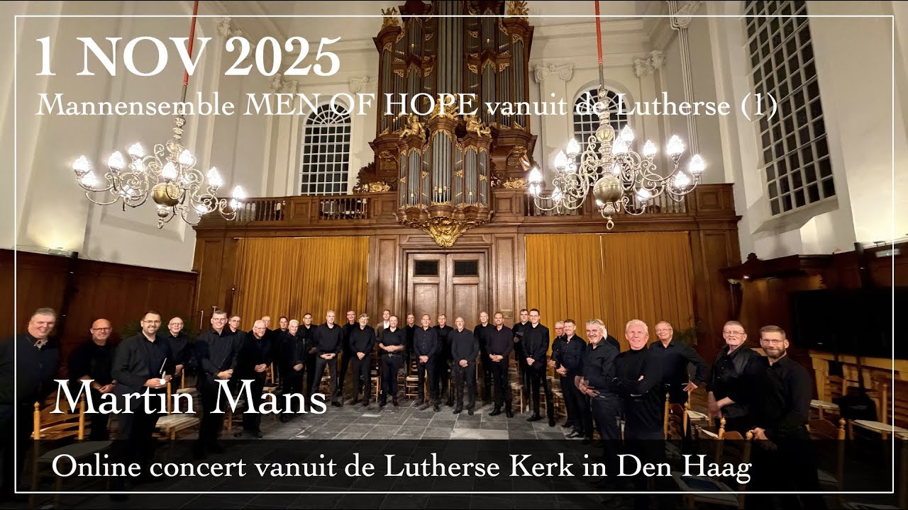 Mannenensemble Men of Hope vanuit de Lutherse Kerk in Den Haag (1)