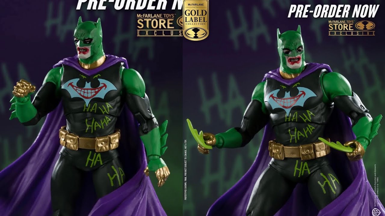 Новая фигурка Batman от McFarlane Toys Jokerized Gold Label с эксклюзивной информацией о предзаказе