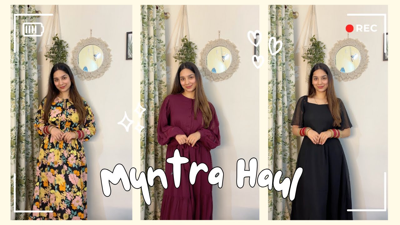 HUGE Myntra Dresses Haul 🎀 || Modest Dresses || Tanisha Madhok #myntradresshaul #myntrahaul #myntra