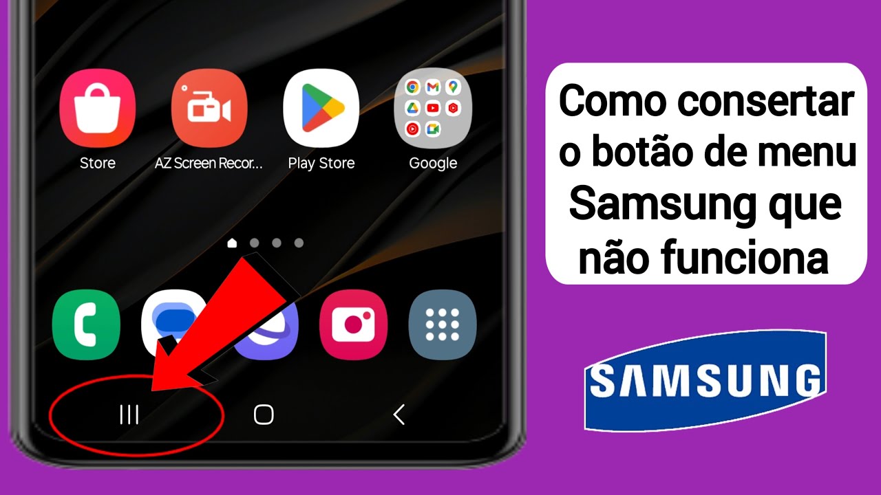 Como corrigir o problema do bot&atilde;o de menu do Samsung n&atilde;o funcionar |