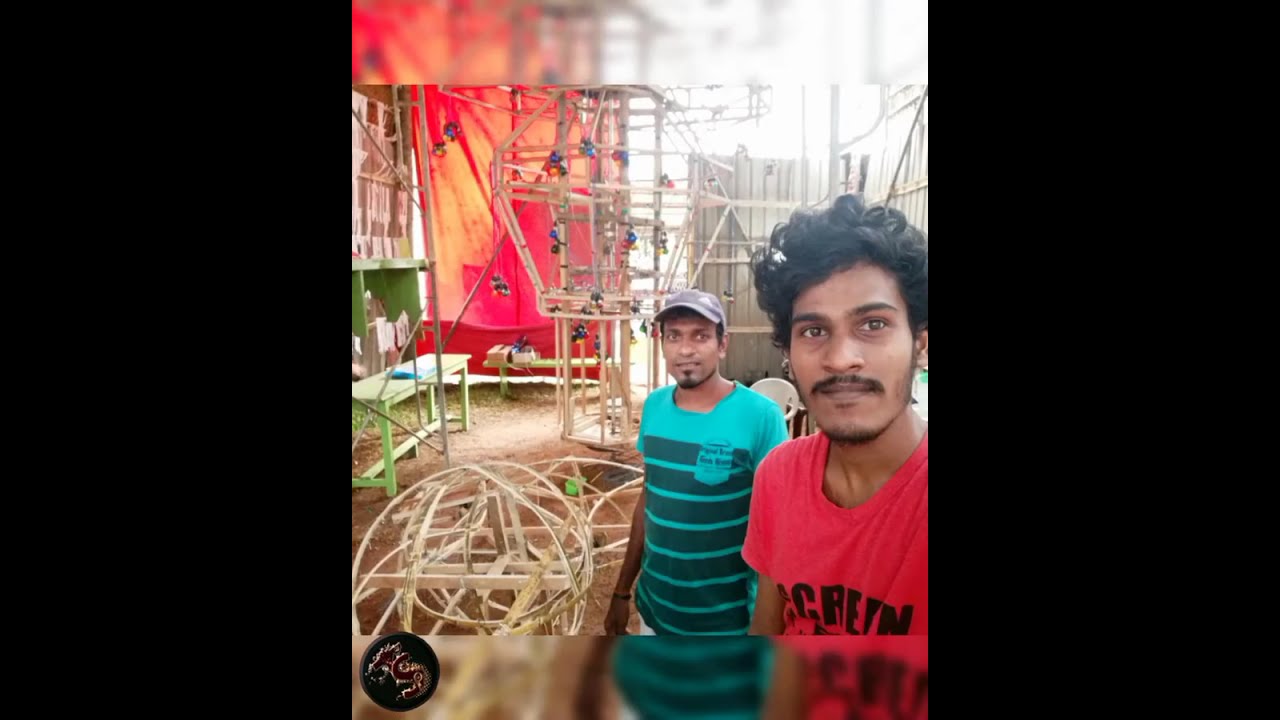 අලංකාර විදුලි රටා මැවුණු කැරකෙන පහන් කූඩුව /pahan kuduva
