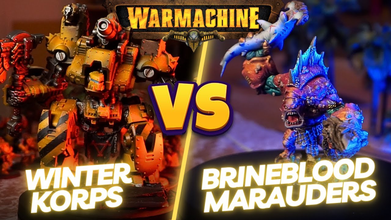 Warmachine battle report - Winter Korps [Savaryn] vs Brineblood Marauders [Ragemonger]
