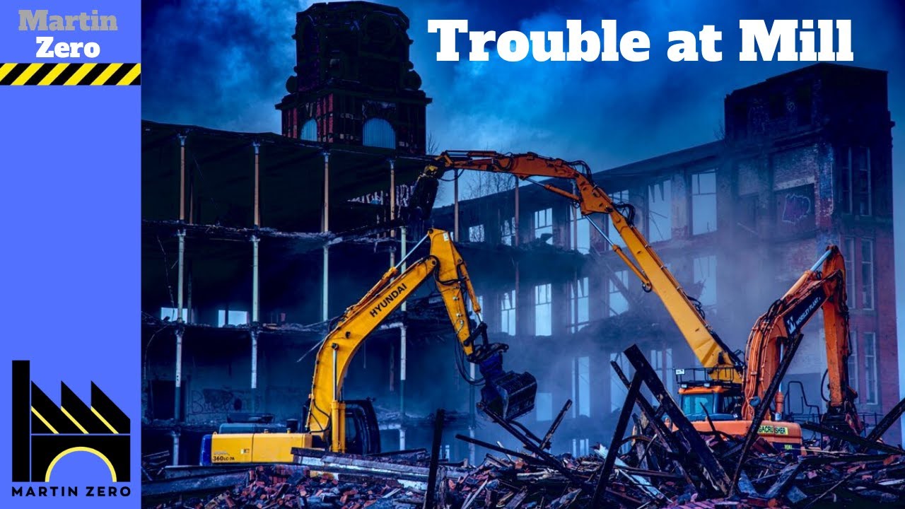 The Demolition of Hartford Mill. Oldham
