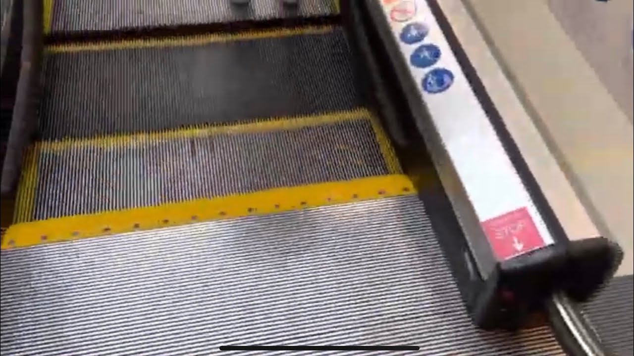 Thysenkrup Escalators at M&S  at Weat Quay shopping Centre in Southampton