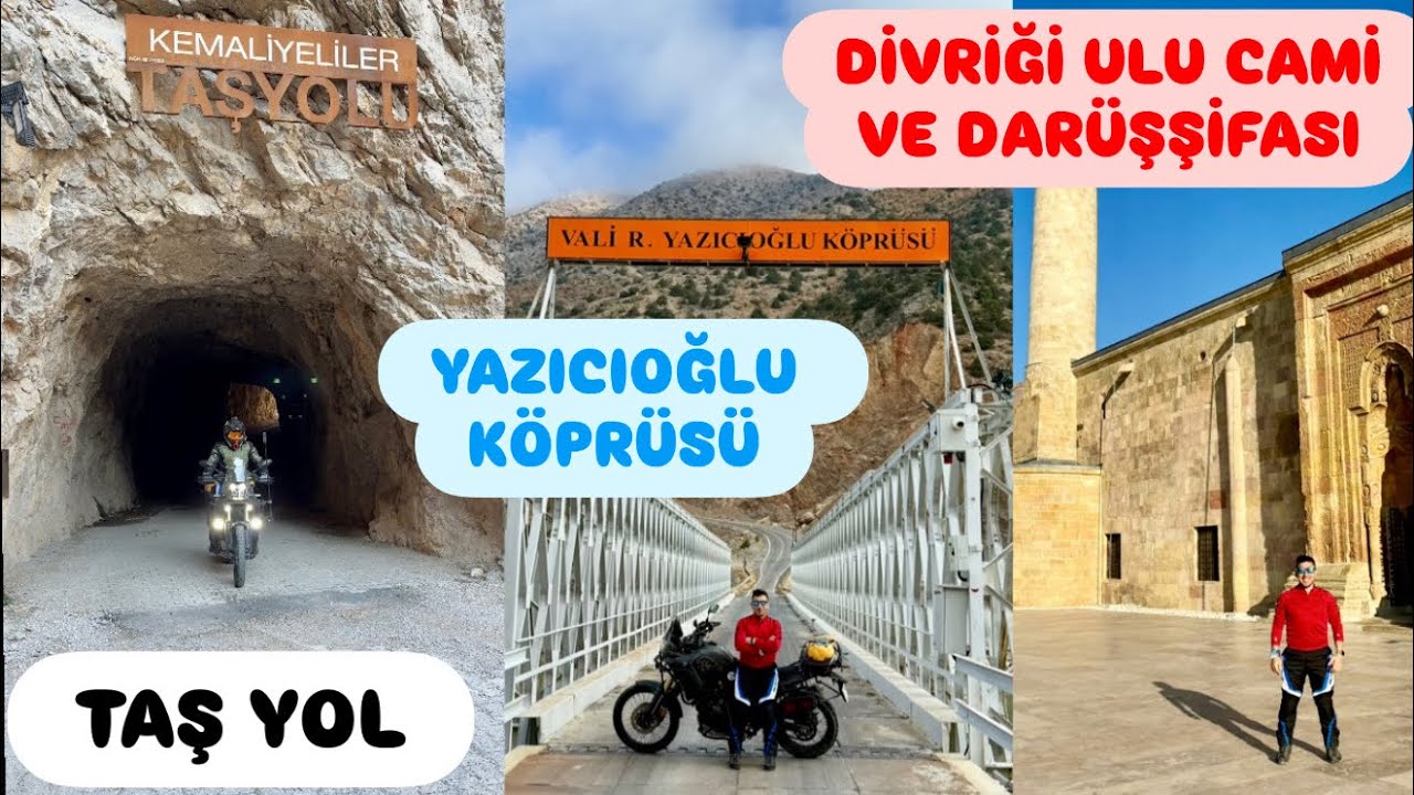 TURUN 2.GÜNÜ/YAZICIOĞLU KÖPRÜSÜ - TAŞ YOL - DİVRİĞİ ULU CAMİ #forest #adventure #travel #motorcycle 