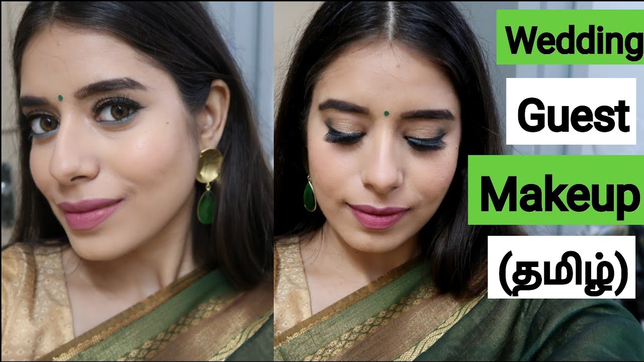 தமிழ்: Indian Wedding Guest Makeup Look in Tamil 2020 | Simple makeup Tutorial  | Saree makeup look