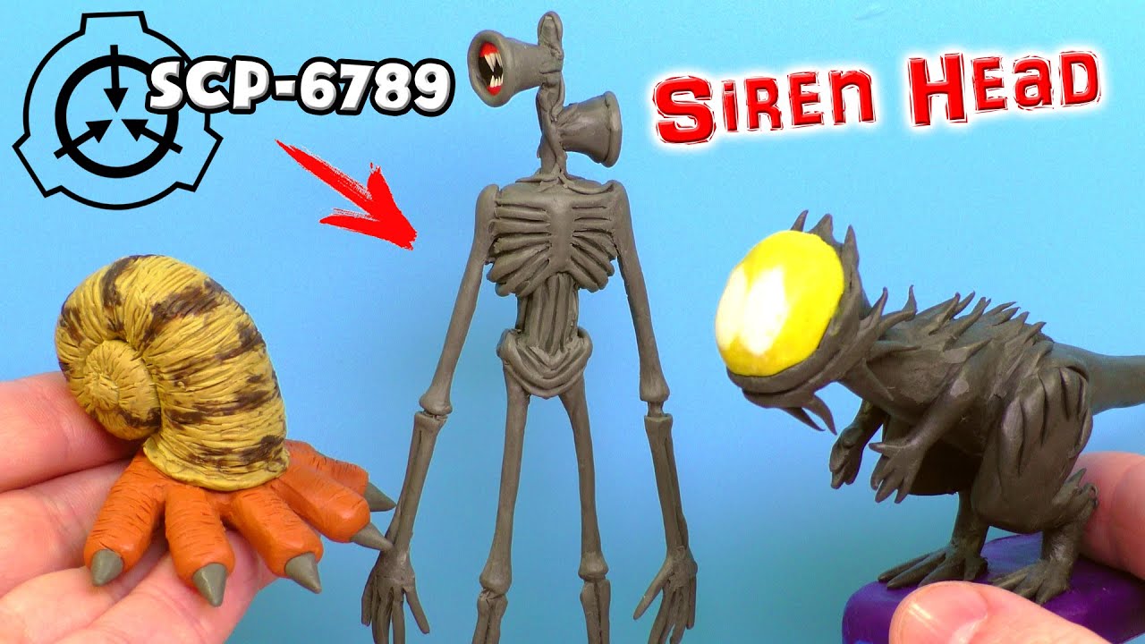 СИРЕНОГОЛОВЫЙ SCP-6789 Siren Head 🔈 Лепим из пластилина | SCP-745, SCP-075