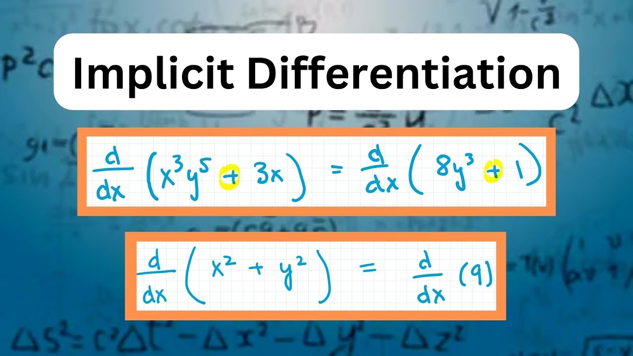 Implicit Differentiation in Minutes! What are Implicit Derivatives? How to Find? #maths #calculus