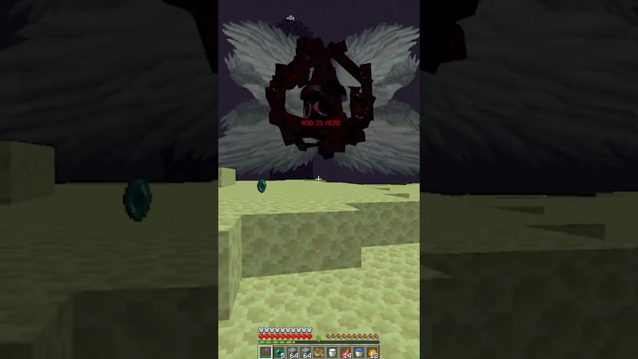 The God - Horror mod in Minecraft / The End 🤔 #minecraft