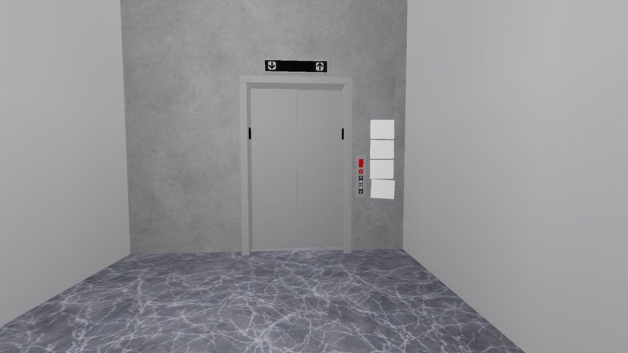 Custom Thyssenkrupp Impulse Service elevator at building D | ELV Testing hq | Roblox