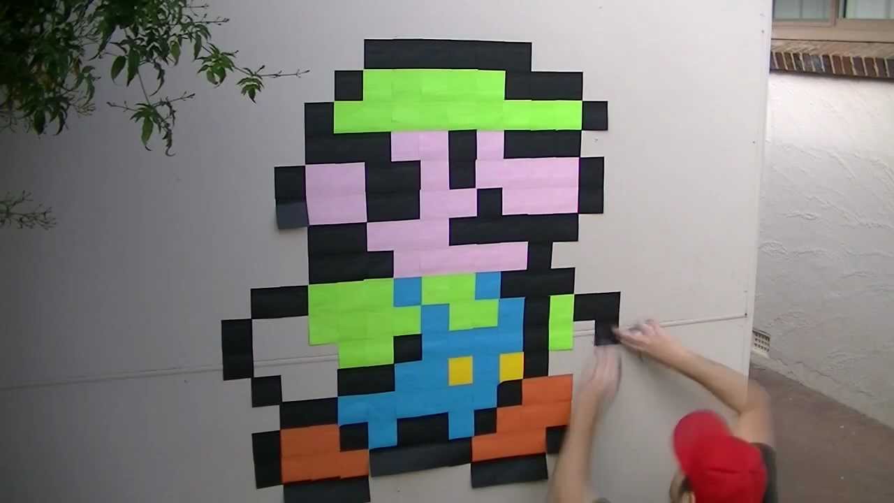 POST IT NOTE: LUIGI! (Sticky Note Wall Art #01) [HD]