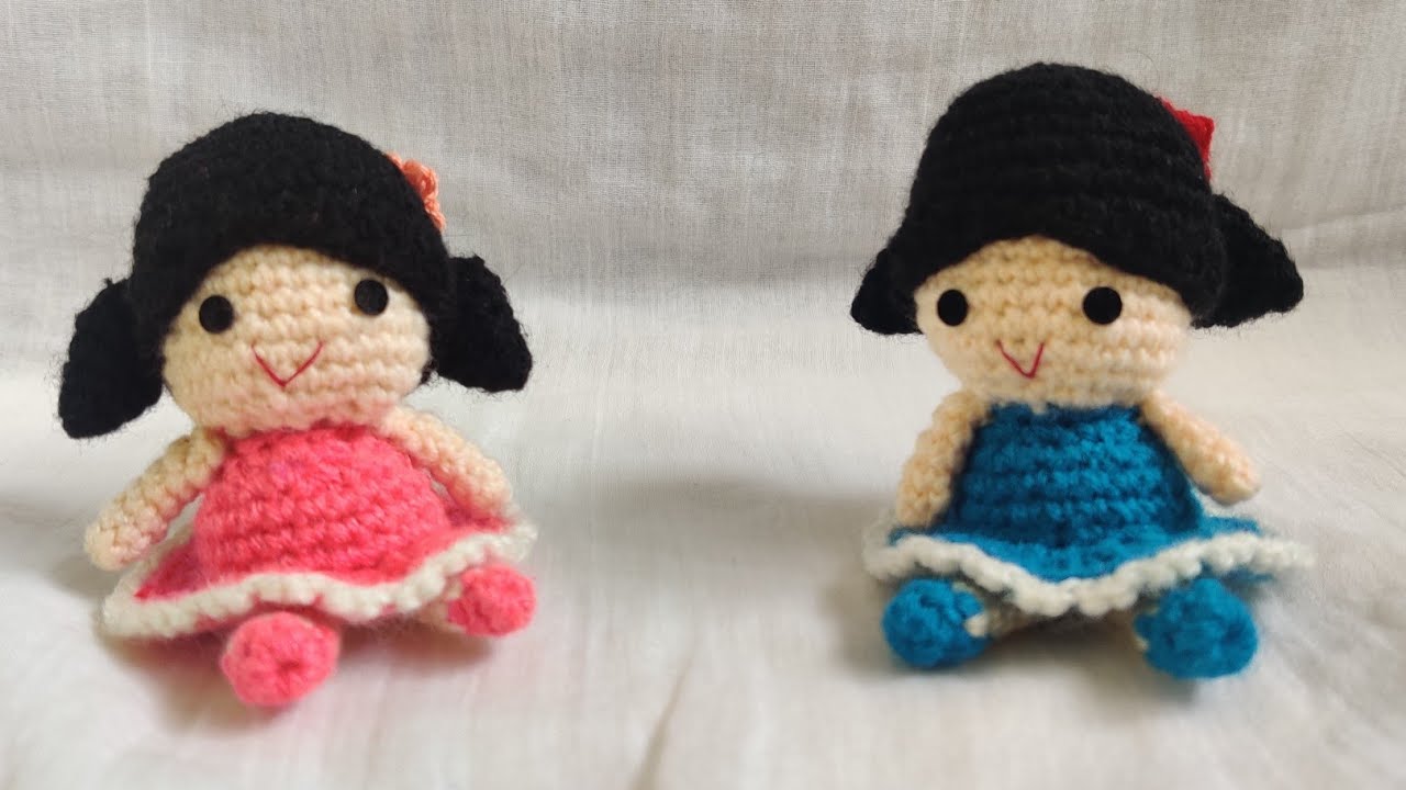 Crochet Cute mini doll Amigurumi 😍. Easy Amigurmi DIY Tutorial.