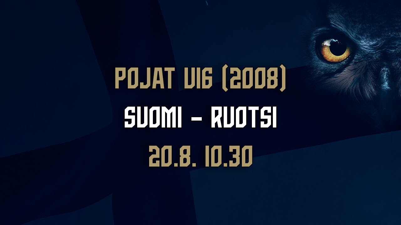 Pojat U16 (2008) | Suomi – Ruotsi | 20.8. 10.30