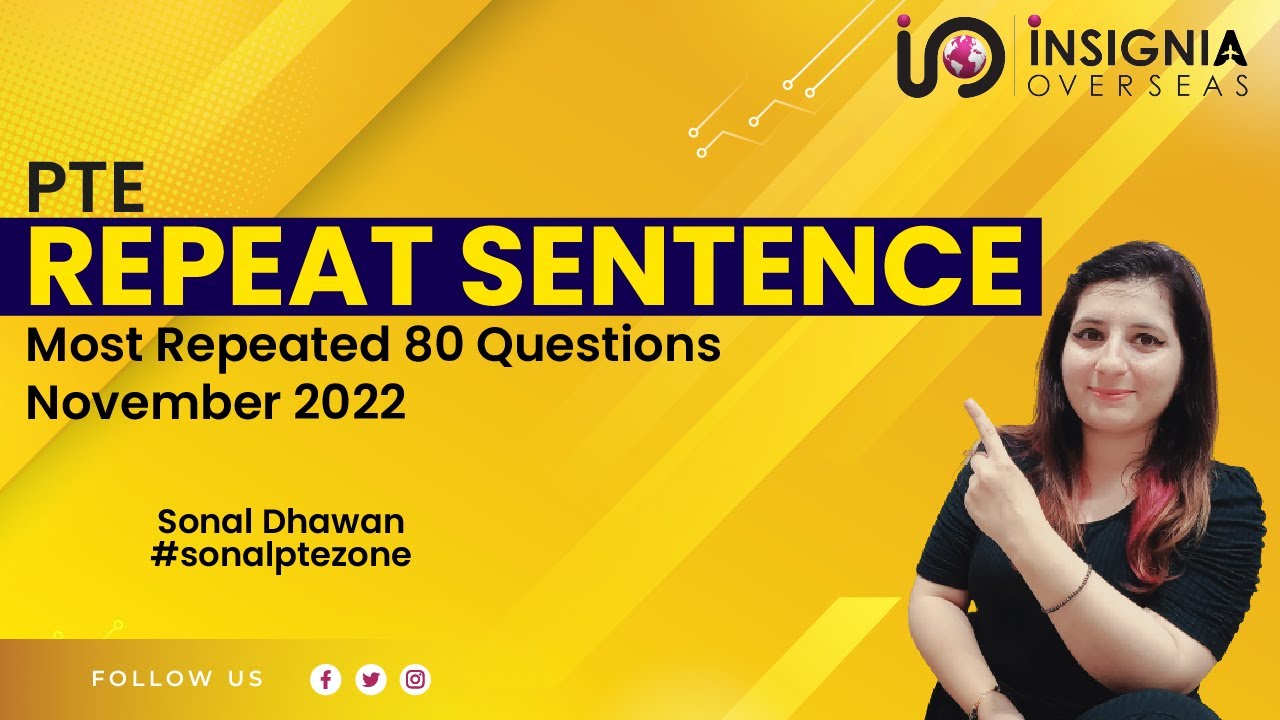 Repeat Sentence I PTE Repeat Sentence I November Prediction 2022 I Repeat Sentence PTE #pteexam