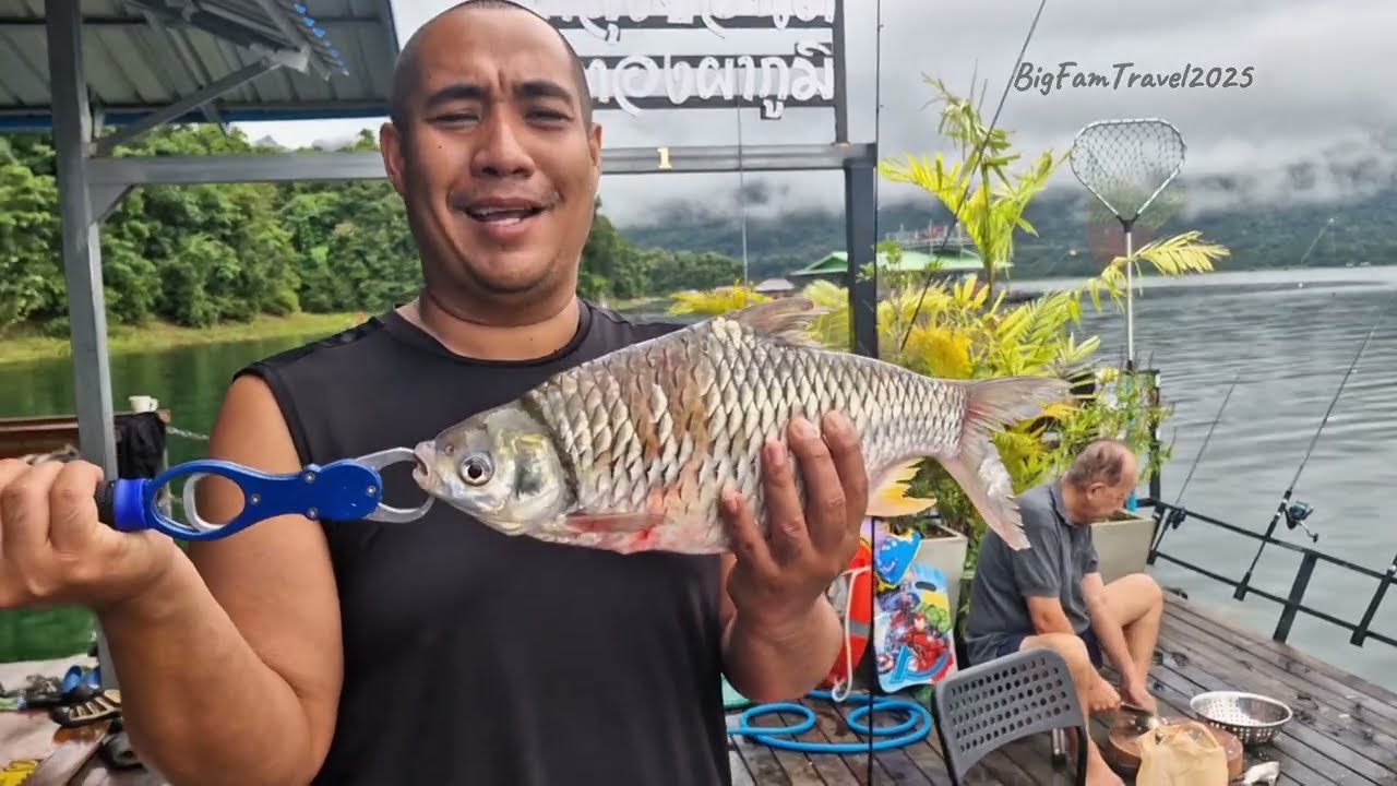 BFT Ep.2 [Full] | ตกปลาเขื่อนวชิราลงกรณ์ (เขื่อนเขาแหลม) ใช้ชีวิตบนแพลุงปอนด์ 72 ชม.