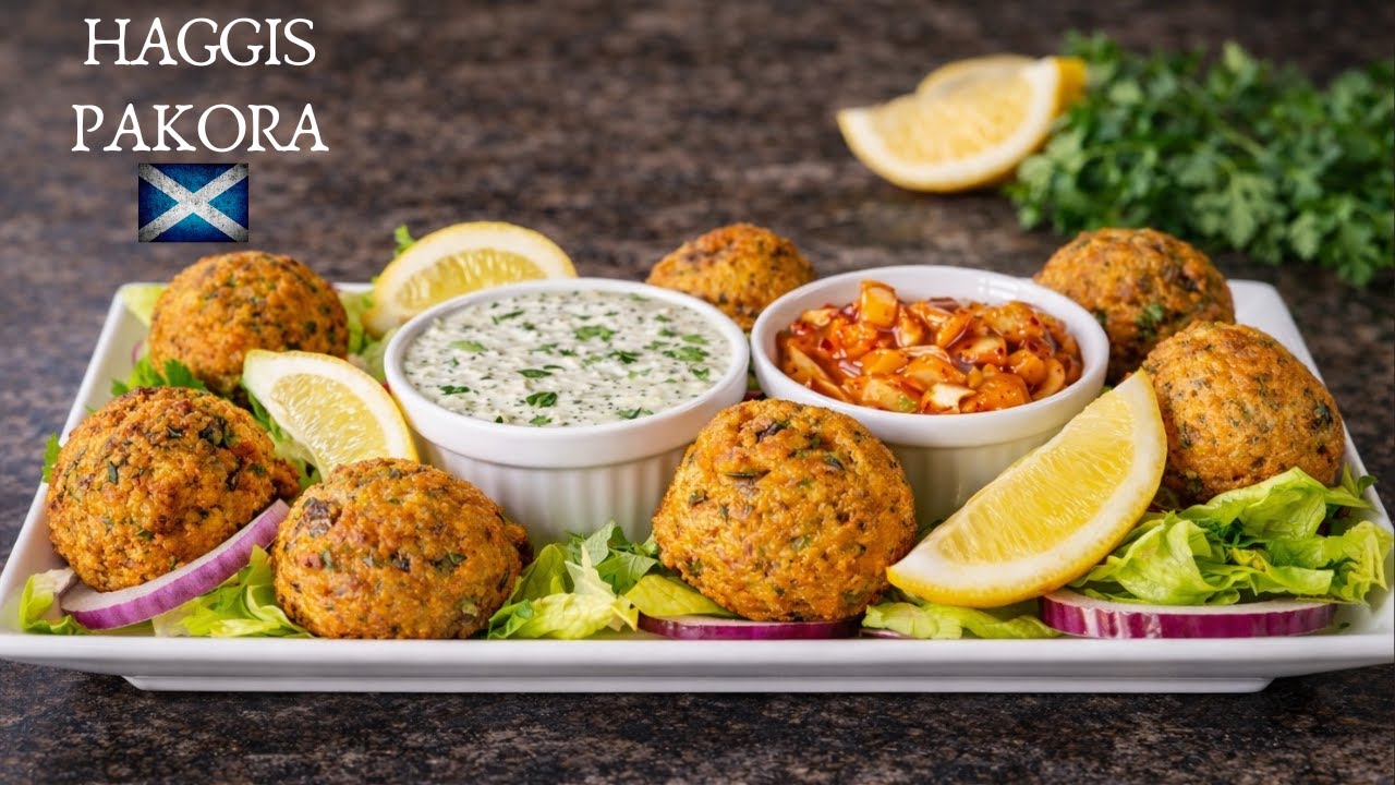 Haggis Pakora | Black pudding pakora :) Easy takeaway style pakora recipe
