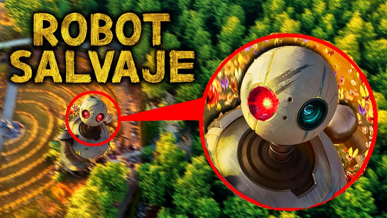 Mi Dron Captura al Salvaje Robot Roz en la Vida Real (Rozzum 7134 de la Película)