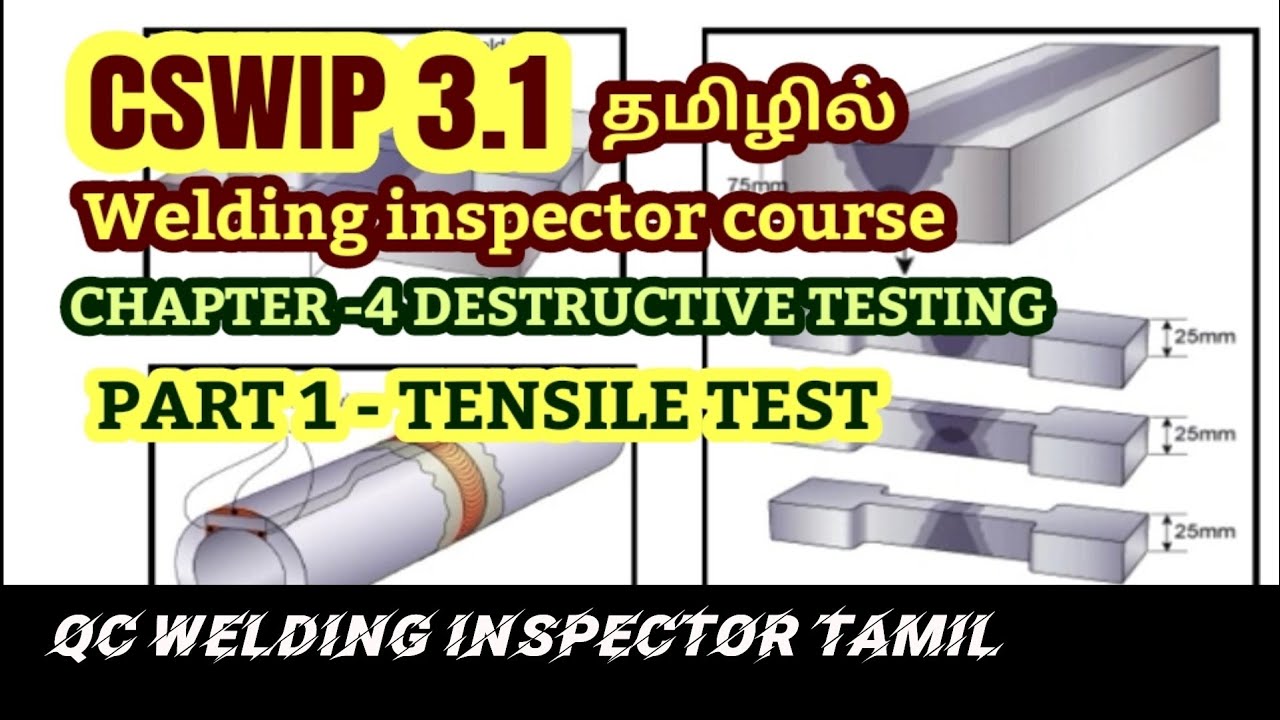CSWIP 3.1 CHAPTER 4 DESTRUCTIVE TESTING PART 1| Tensile test | how to perform mechanical tests (DT)