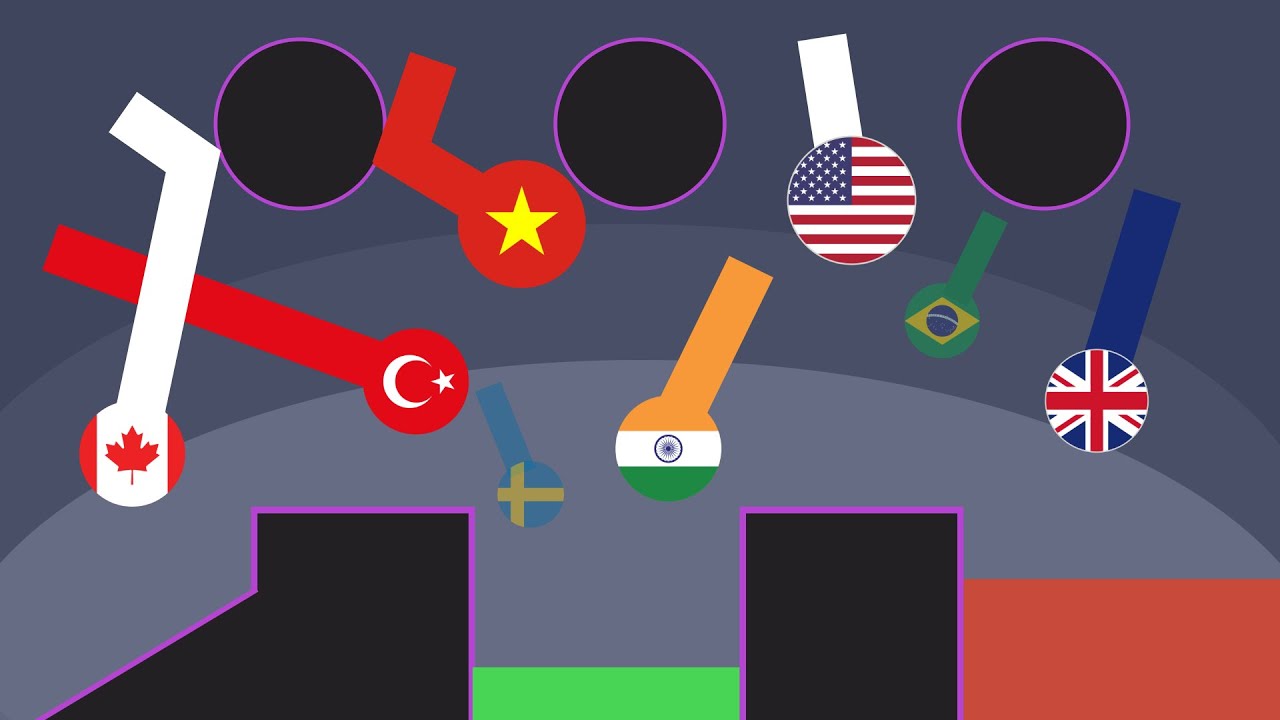 50 Countries  -  Elimination Marble Race