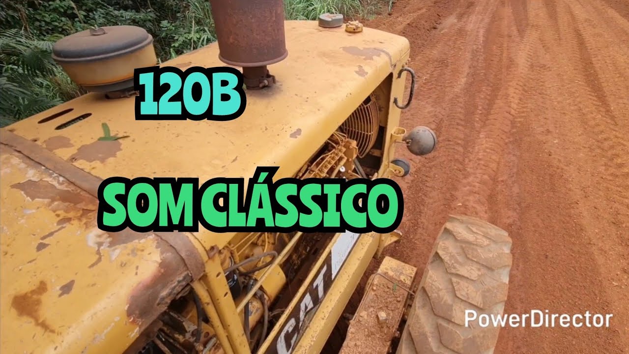 CATERPILLAR 120B / SOM CLÁSSICO / Motoniveladora grader niveleuse patrola operador 