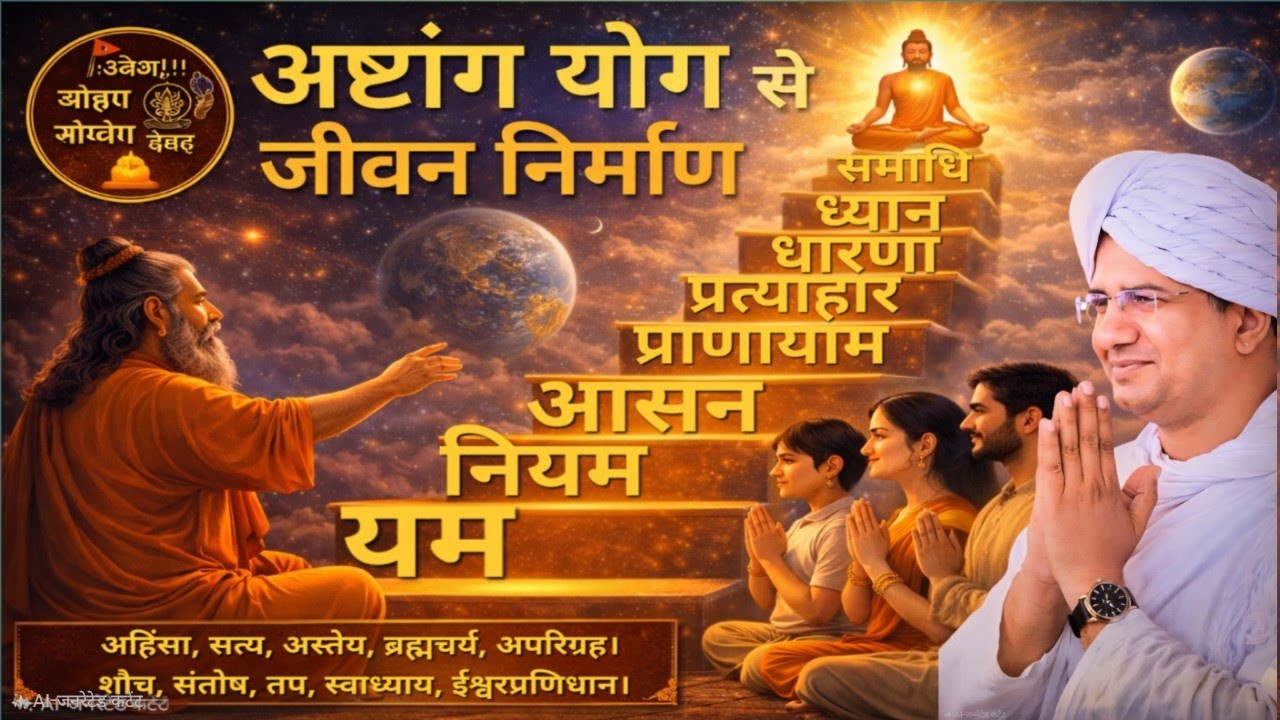 🪔🧘‍♂️ अष्टांग योग से जीवन निर्माण | यम–नियम से शुरू होती साधना | नए साधकों के लिए मार्गदर्शन  