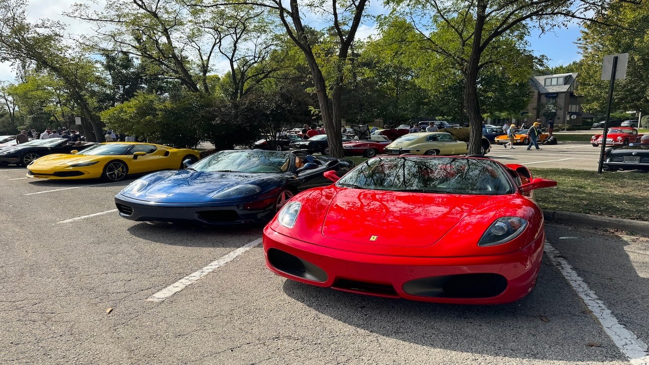 Ferrari Perfection on Display | Winnetka Illinois Car Meet 2025