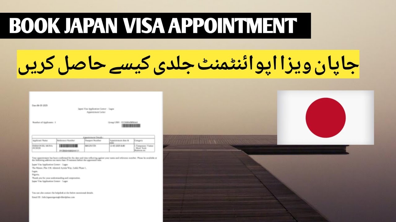 VFS Global Japan Visa Appointment From Pakistan - Book Japan Visa Appointment