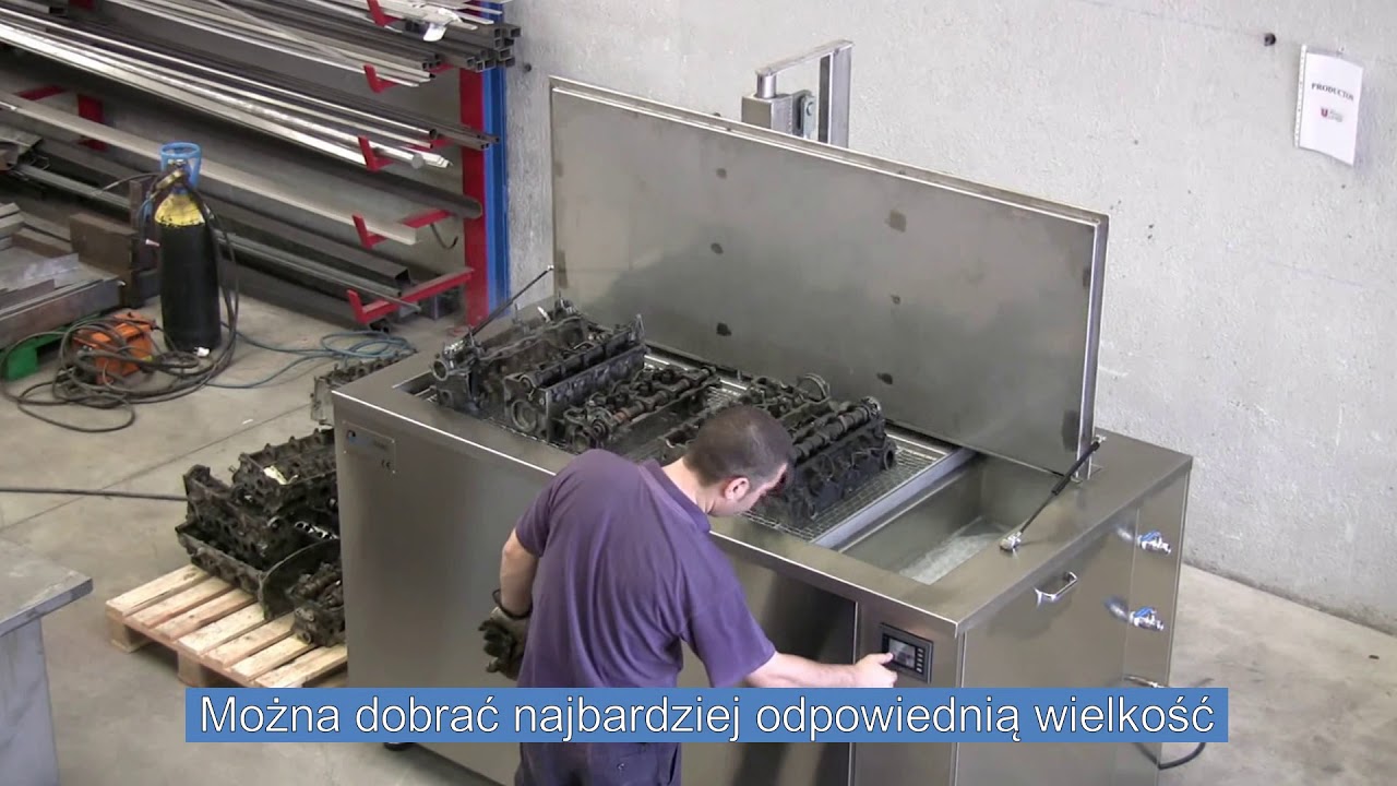 Przemysłowe myjki ultradźwiękowe UltraTecno 28 kHz - mycie i regeneracja głowic i bloków silnika