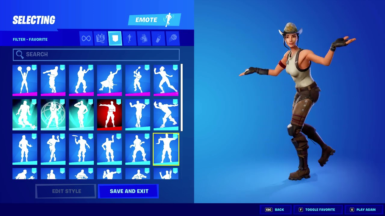 fortnite RIO GRANDE doing RARE emotes in locker for TIKTOK (sugar rush, disc spinner AND MORE!)