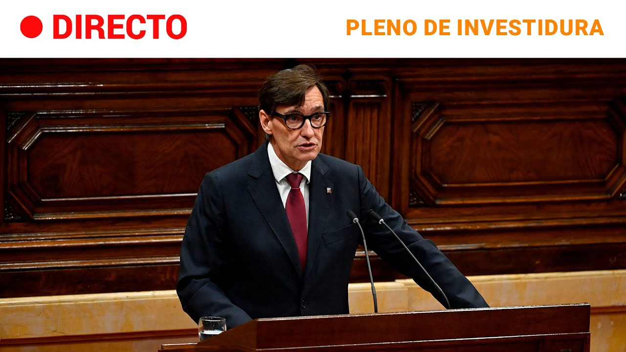 CATALUÑA: SALVADOR ILLA, PRESIDENT de la GENERALITAT, con los VOTOS de ERC y COMUNS | RTVE Noticias