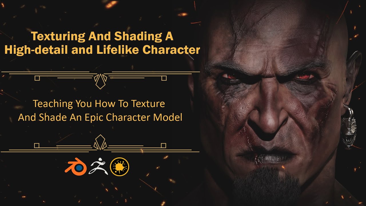 Texturing And Shading Realistic Life Like Character In Blender - Zbrush - Mari