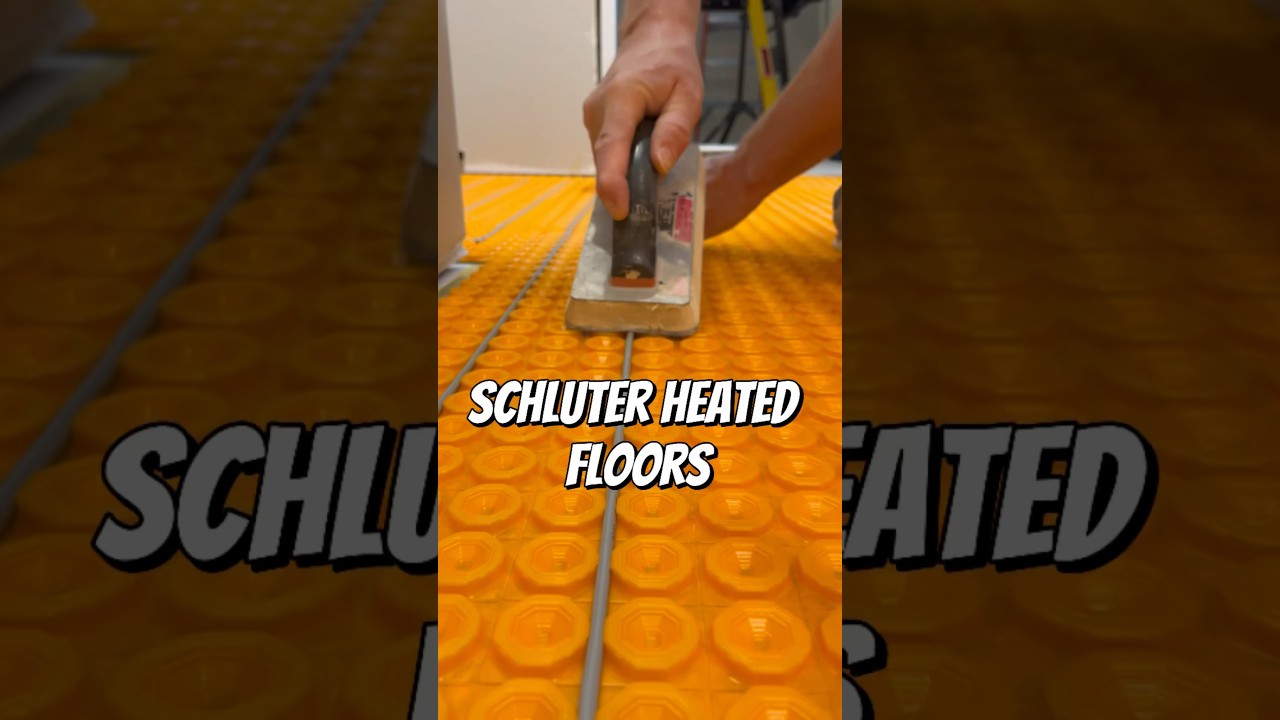 How to install heated tile floors with Schluter Ditra Heat #diy #tiling #reels #tutorial #trending