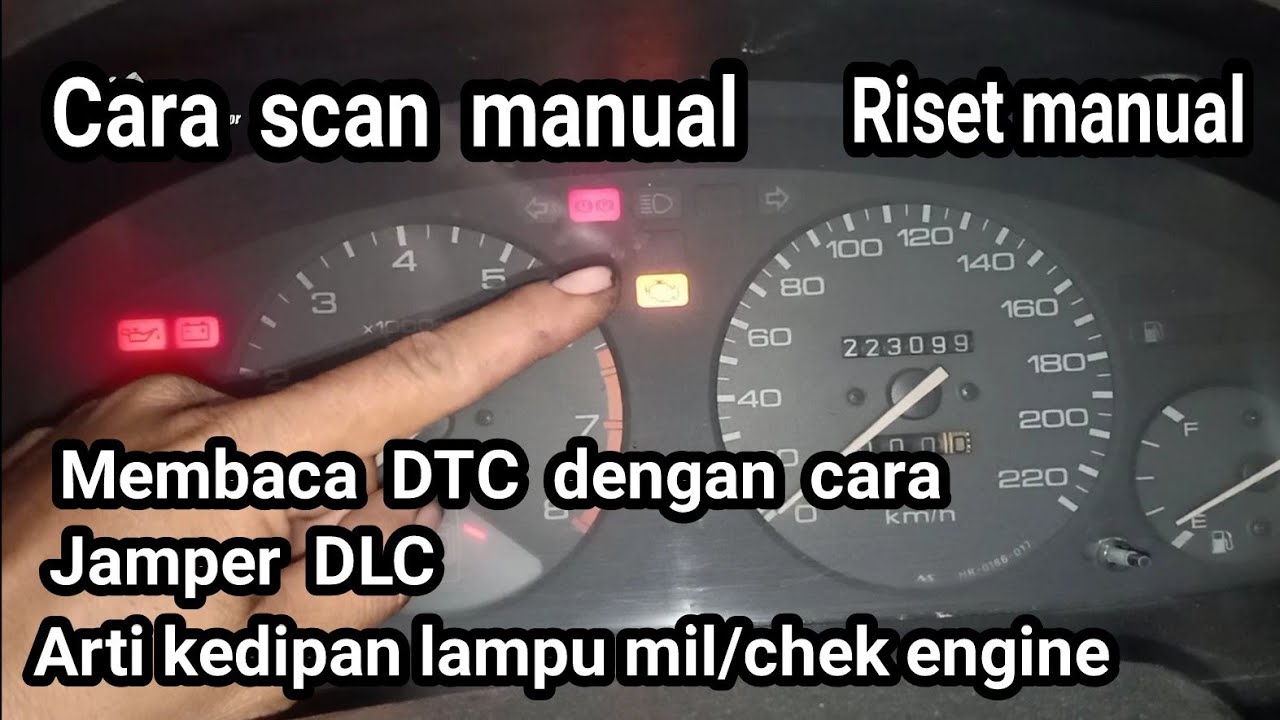 cara scan manual membaca DTC dengan cara jamper DLC  kedipan lampu mil/chek engine#bayuputramotor