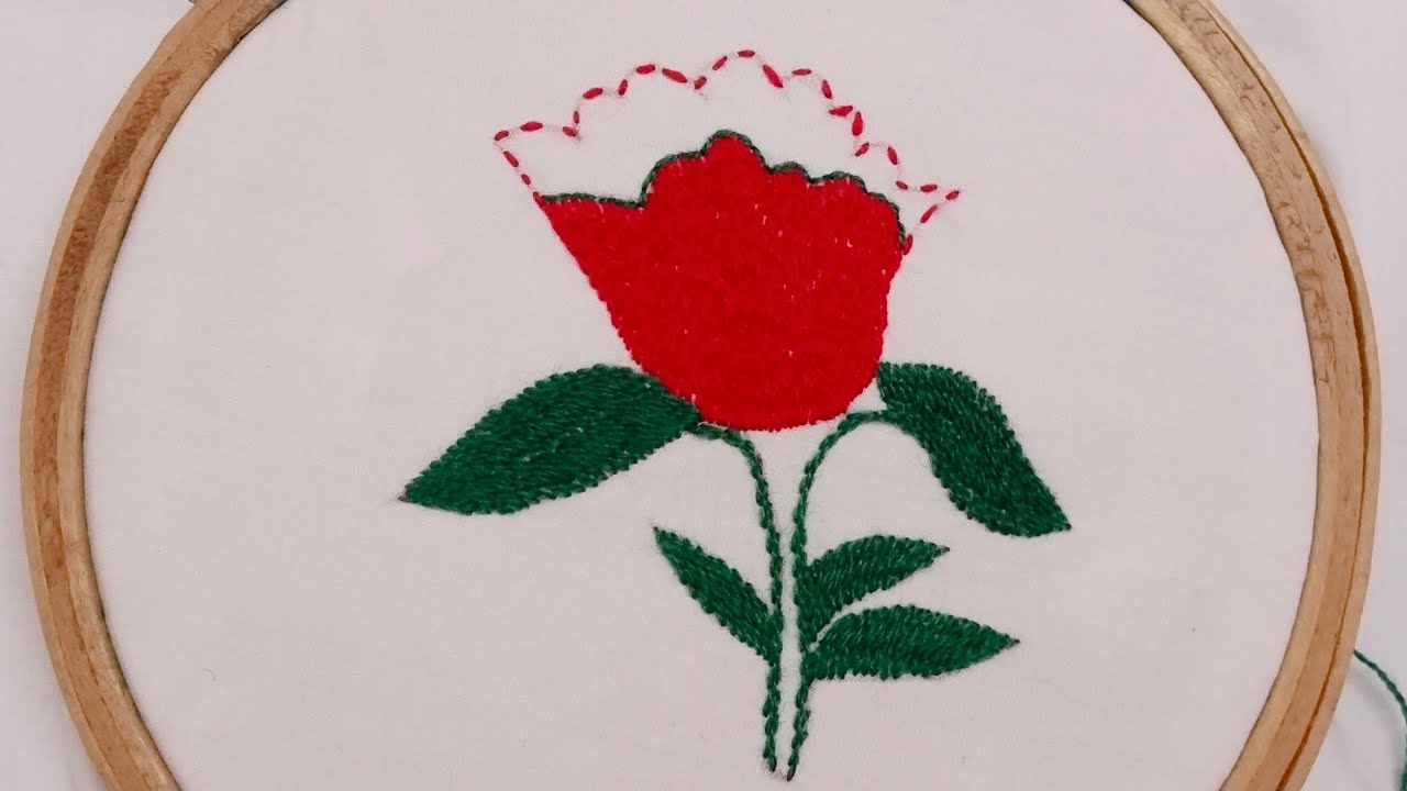 “Easy & Elegant Flower Handwork 🌹 | Embroidery for Beginners”