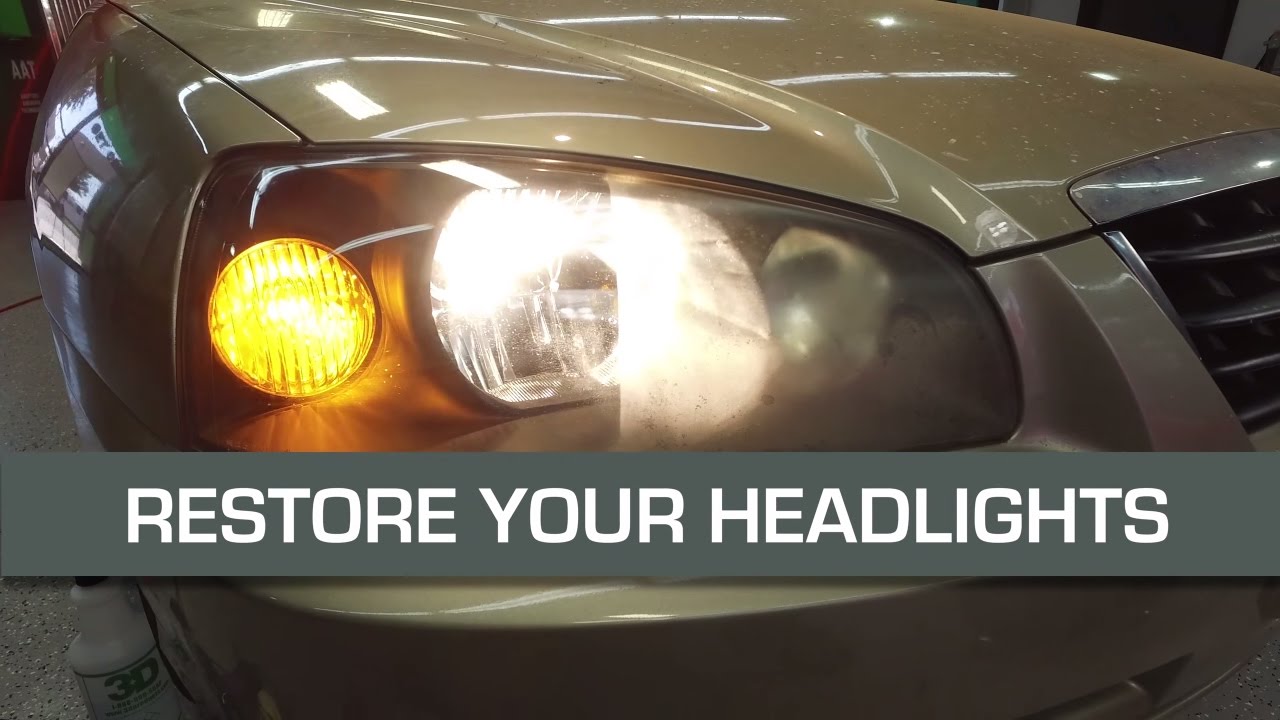 RESTORE YOUR HEADLIGHTS with sand paper. Remove the haze