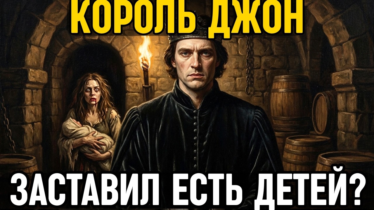 КОРОЛЬ ДЖОН: Как он ПОТЕРЯЛ Империю, замучил детей ГОЛОДОМ и позорно УМЕР от поноса!