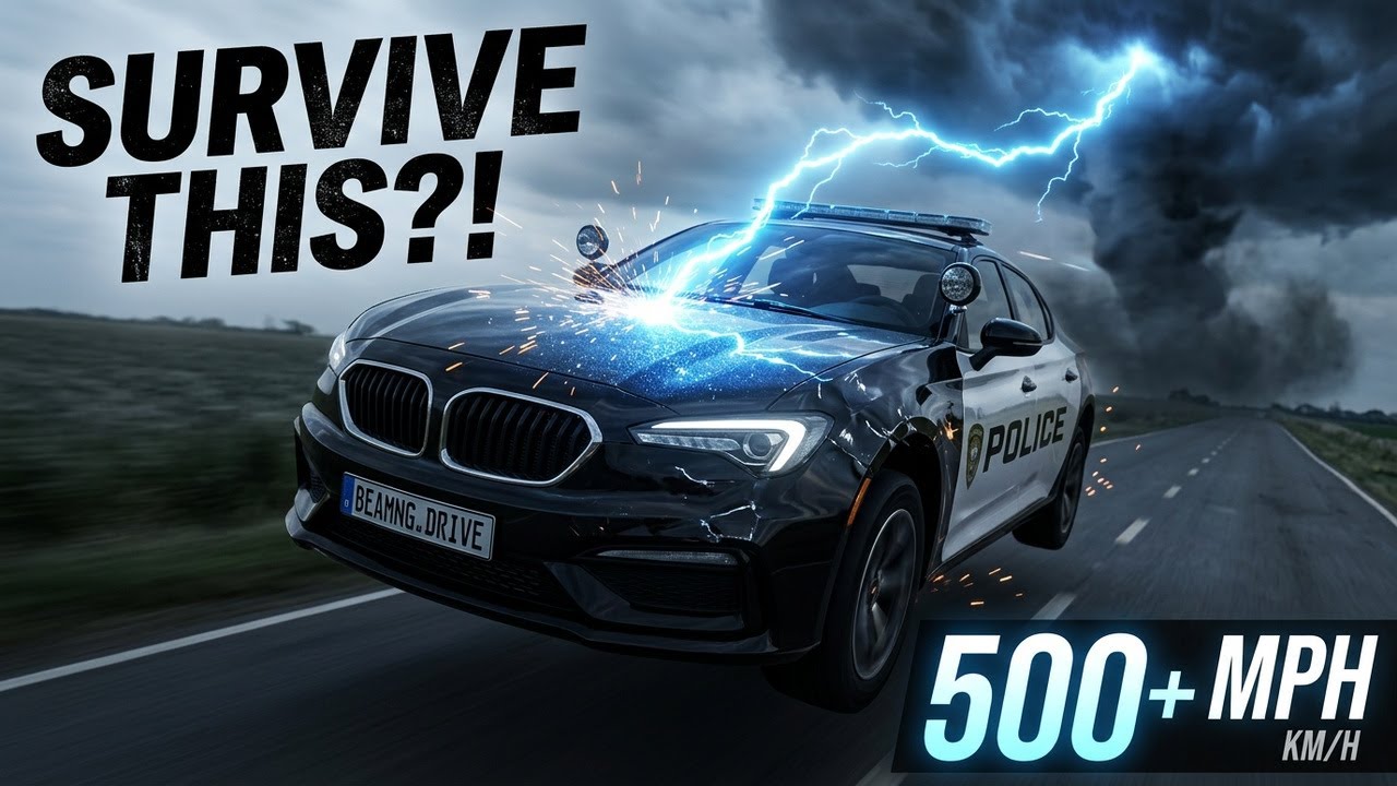 ⚡ 500 MPH CHALLENGE: Can ANY Car Survive This Electric Storm? (BeamNG.drive Speed Survival Test #1)