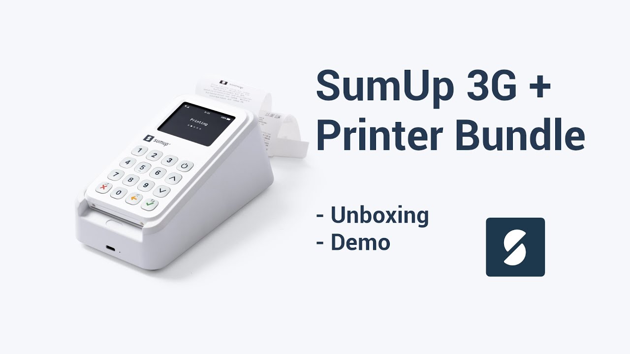 SumUp 3G + Printer Bundle - Unboxing and demo