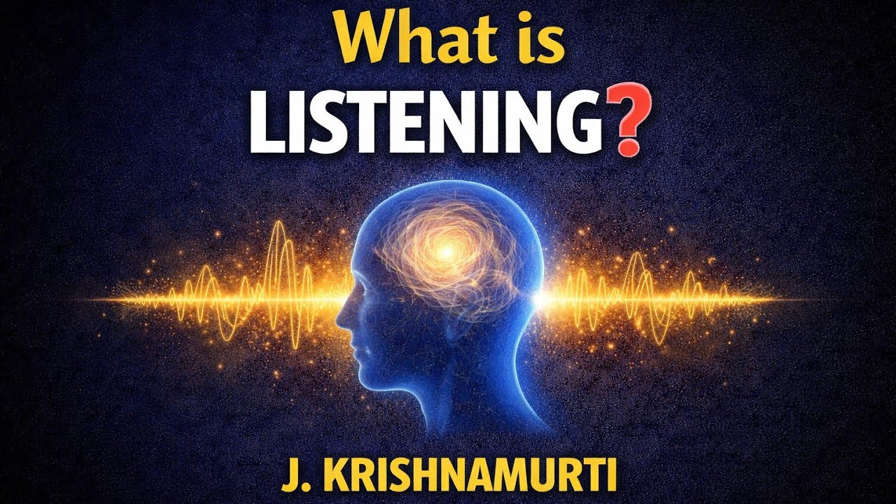 What is Listening? || J Krishnamurti
