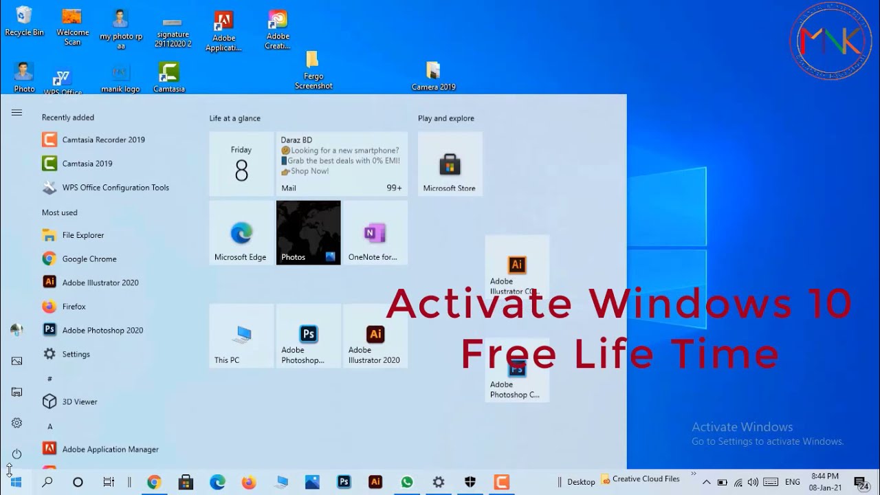 Windows 10 Activation free lifetime.