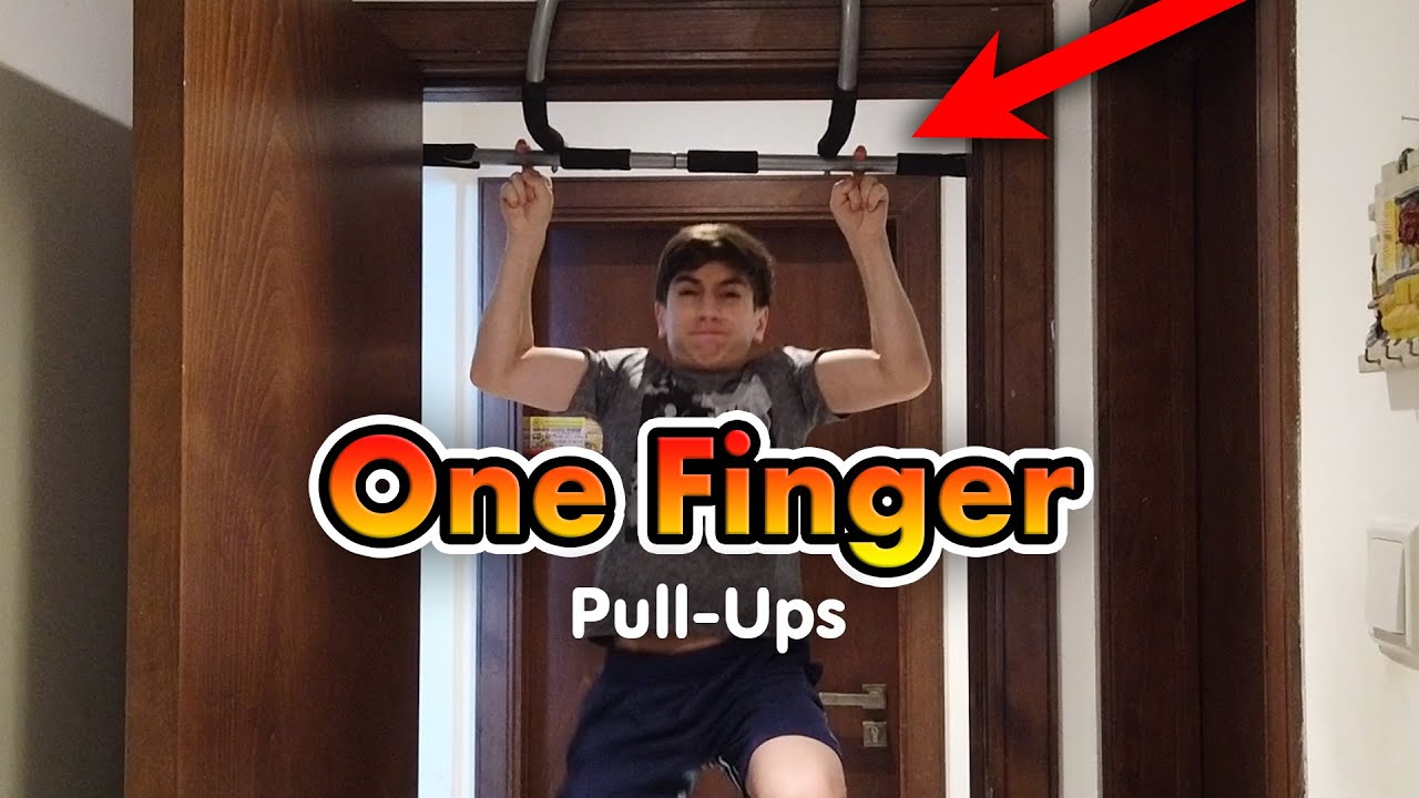 ONE FINGER Pull-Ups Challenge! - Crazy Workouts | FullTimeNinja