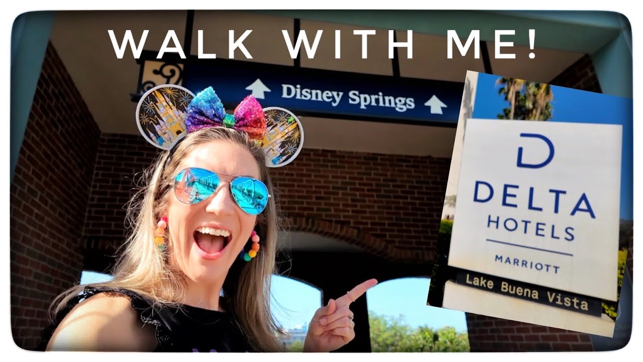 WALKING TO DISNEY SPRINGS FROM THE DELTA HOTELS ORLANDO LAKE BUENA VISTA