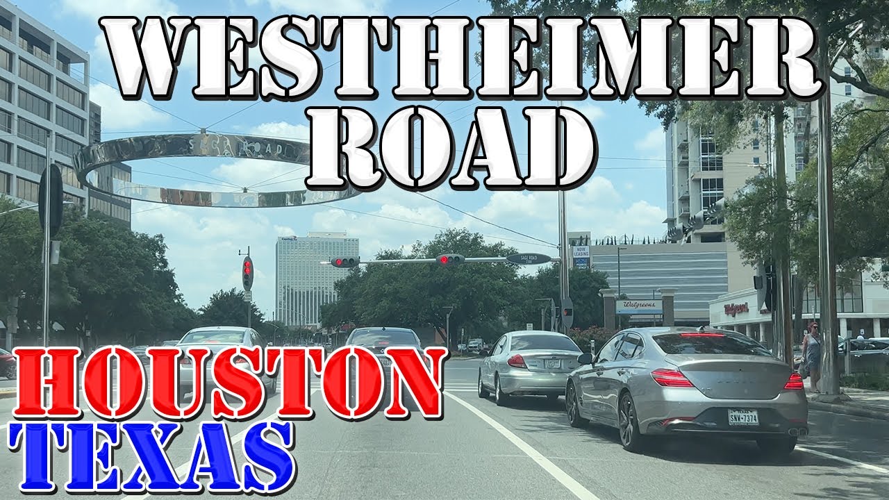 Westheimer Road - Houston - Texas - 4K Street Drive