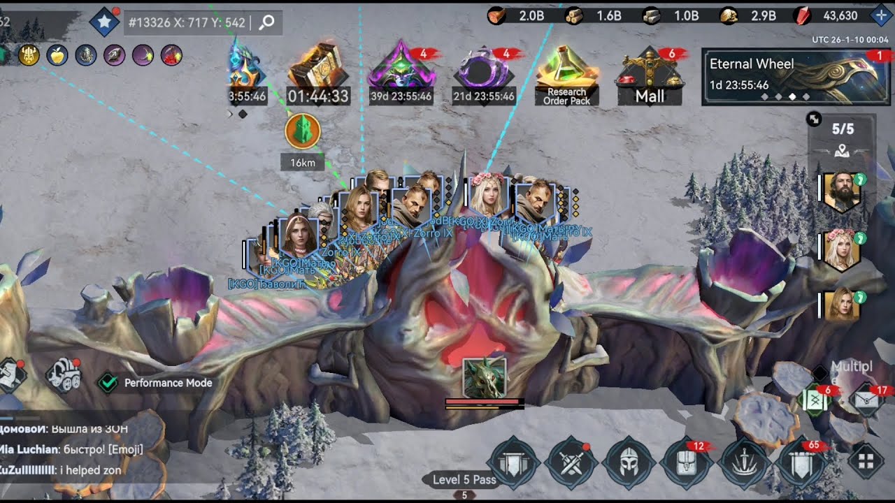 ⚔️ OPENING OF LVL 5 PASS & FIRST FIELD FIGHT ⚔️ KVK 7 :: 255+232+269+244 Vs 194+273+209+279🤗#gaming 