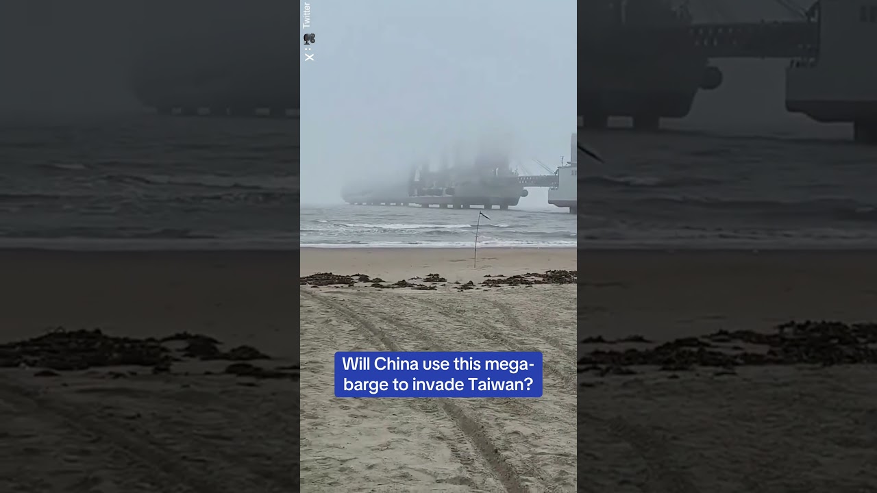 Will China use this mega-barge to invade Taiwan?